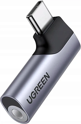 Переходник UGREEN USB-C (m) - Audio(f) 3.5mm 90°, CM460 (20194) 