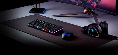 Коврик для мыши Asus ROG Scabbard II - Black (90MP0210-BPUA00)