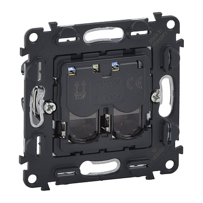 Legrand 753041 VLN Розетка 2х RJ45 Cat5е UTP (753041)