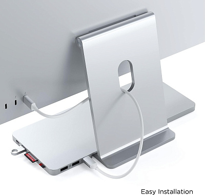 Картридер / USB-хаб Satechi Slim Dock for iMac - Silver (ST-UCISDS)