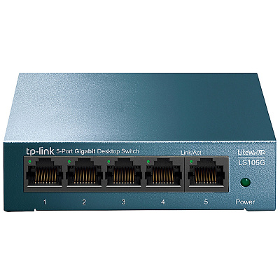 Коммутатор GbE  5-портовый Tp-Link TL-LS105G LiteWave  (LS105G(UN))