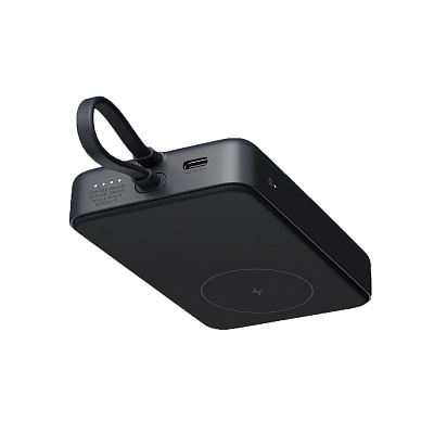 Power bank Xiaomi Magnetic WPB1007MI, 10000 mAh, 33W, USB Type-C, Qi 7.5W, Gray (BHR9823GL)