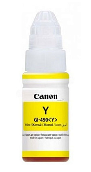 Картридж INK GI-490 Y желтый для PIXMA G1400/PIXMA G2400/PIXMA G3400 (0666C001)