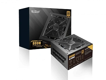 Блок питания PCCooler GI-K800, 800W, Full Modular, 80+ GOLD, Fan 120mm, GI-K800 (GI-K800)
