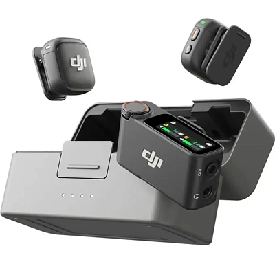 Петличный микрофон DJI Mic 3 (2 TX + 1 RX + Charging Case) (6937224116344)