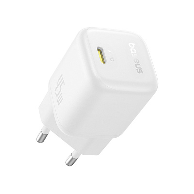 Адаптер питания Baseus PicoGo GaN 1C 45W White (P10176800213-00)