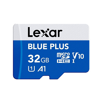Карта памяти Lexar Blue plus LMSBLPL032G-BNANG 32GB + адаптер (LMSBLPL032G-BNANG)