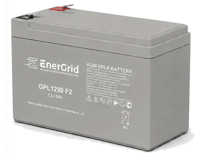 Аккумулятор EnerGrid GPL1290 F2, 12В 9Ач (EnerGrid GPL1290 F2)