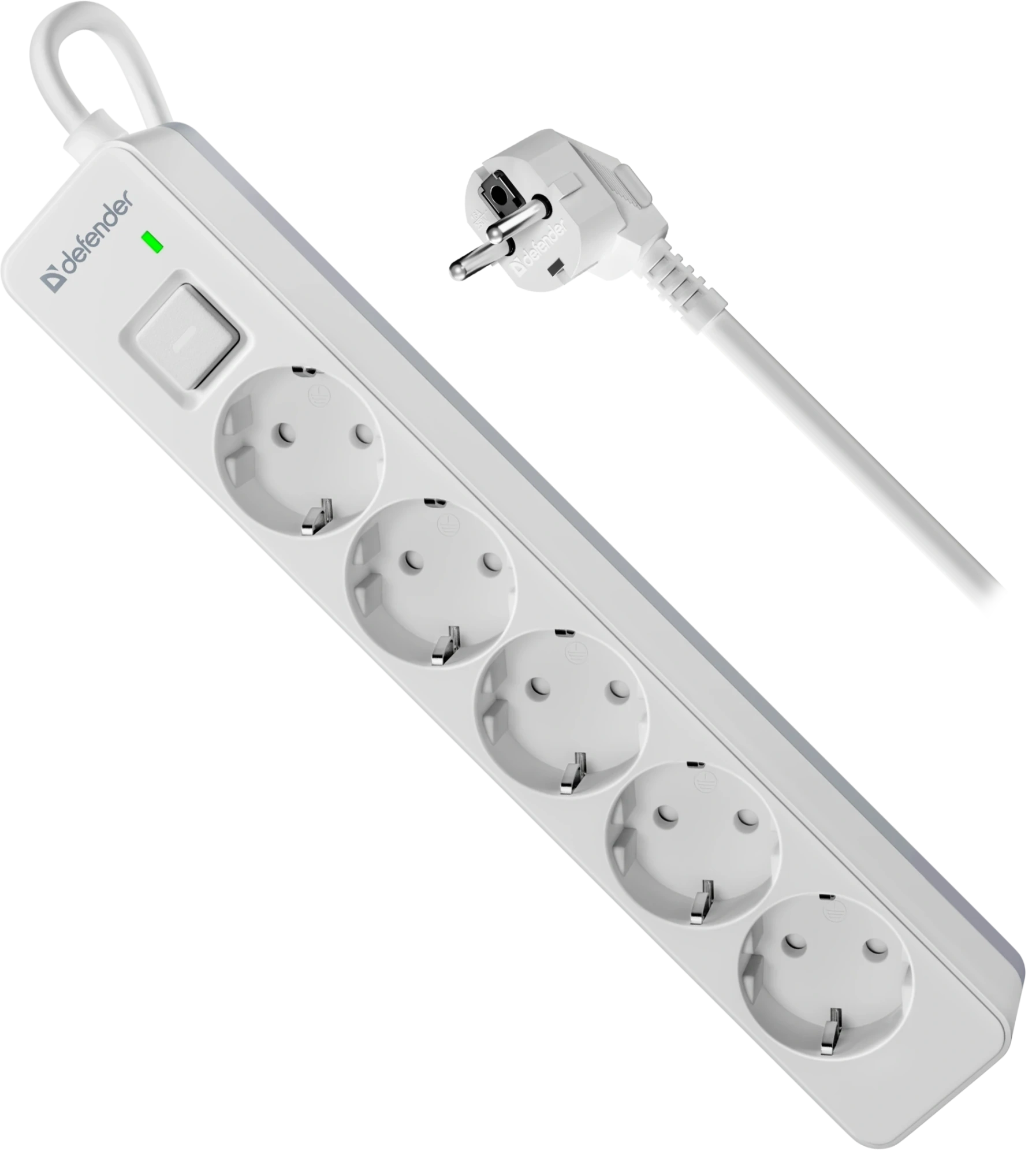 Сетевой фильтр Defender DFS 131 - 1,5 М, 5 розеток, белый (99430) Сетевой фильтр Defender DFS 131 - 1,5 М, 5 розеток, белый (99430)