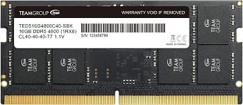 Оперативная память для ноутбука Team Group ELITE 16GB DDR5 4800Mhz (TED516G4800C40D-S01)