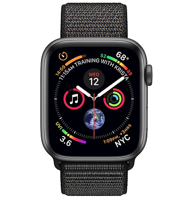 Смарт-часы Apple Watch Series 4, 44mm, Space Gray-Black (MU6E2GK)