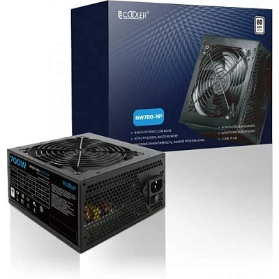 Блок питания PCCooler HW700-NP, 700W, Non Modular, 80+, Fan 120mm, HW700-NP (HW700-NP)