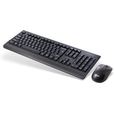 Клавиатура Delux DLD-6075, Black, + мышь (DLD-6075)
