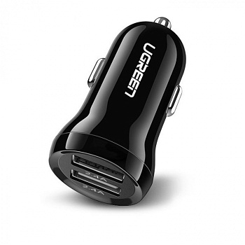 Автомобильное ЗУ Ugreen ED018 Dual USB-A 24W Car Charger, 50875 (50875)