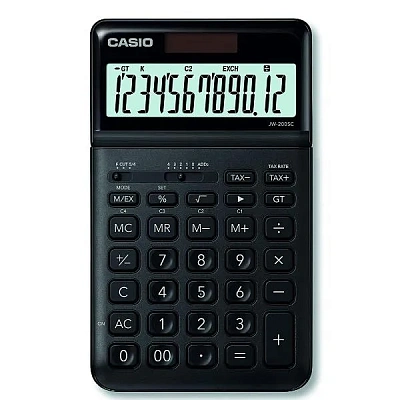 Калькулятор настольный CASIO JW-200SC-BK-W-EP (JW-200SC-BK-W-EP)