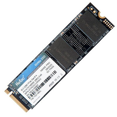Твердотельный накопитель SSD 256Gb, M.2 2280, Netac N930E Pro, NVMe, PCIe 3x4, 2040R/1270W (NT01N930E-256G-E4X)