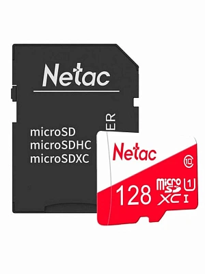 Карта памяти MicroSD Netac P500 ECO MicroSDXC 128GB, Class 10 (NT02P500ECO-128G-R)