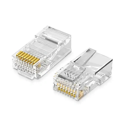 Коннектор UGREEN RJ-45 (UTP) CAT 5e, 100шт., NW110 (50246)  (50246_100)