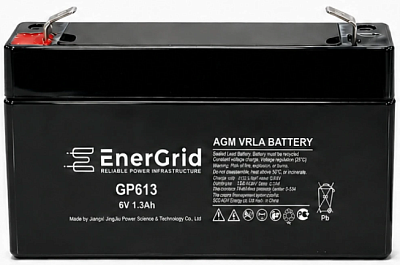 Аккумулятор EnerGrid GP613, 6В 1,3Ач (EnerGrid GP613)