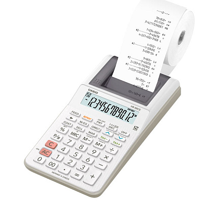 Калькулятор печатающий CASIO HR-8RCE-WE-W-EC (HR-8RCE-WE-W-EC)