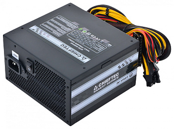 Блок питания 500W Chieftec SMART ATX, 20+4pin, 4+4pin, (GPS-500A8)