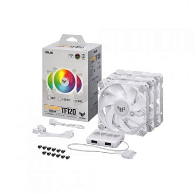 Набор кулеров ASUS TUF Gaming TF120 ARGB White 3in1 (90DA0033-B09030)