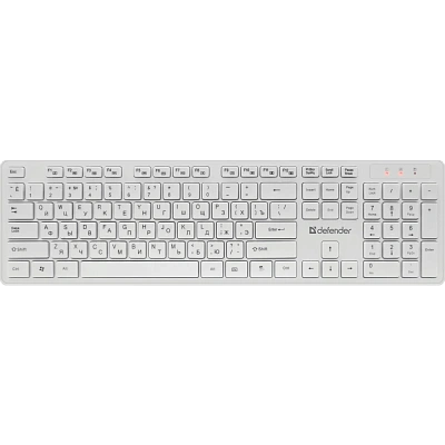 Клавиатура Defender Auckland C-987, White, + мышь, (45987)