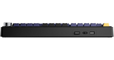 Клавиатура AULA F75, Gray Wood V3 (F75 Black+Dark Blue+Orange)