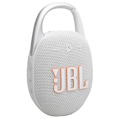 Беспроводная колонка JBL Clip5, White (JBLCLIP5WHT)