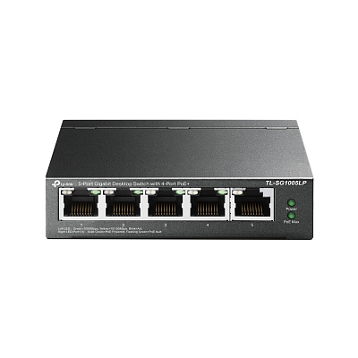 Коммутатор PoE GbE  5-портовый Tp-Link TL-SG1005LP  (TL-SG1005LP(UN))
