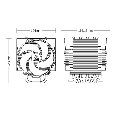 Кулер для процессора ARCTIC Freezer 4U-M Rev. 2 (ACFRE00133B)