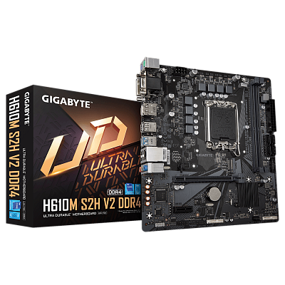 Материнская плата Gigabyte H610M S2H V2 DDR4, iH610,S1700 mATX (H610M S2H V2 DDR4 (REV1.0))
