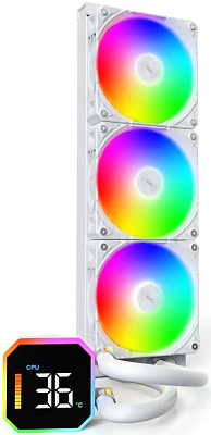 Водяное охлаждение для CPU Montech HyperFlow Digital 360, White (HyperFlow Digital 360 (W))