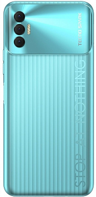 Смартфон Tecno Spark 8P, 4/128GB - Turquoise Cyan (KG7N/128GB/TURQUOISE CYAN)