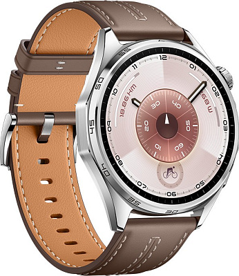 Смарт часы Huawei Watch GT 6 ATM-B19 46mm, Grey Composite Leather Strap (55020FWE)