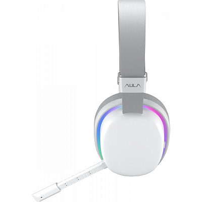 Наушники с микрофоном AULA G7 White, 1000mAh, RGB (G7 White)