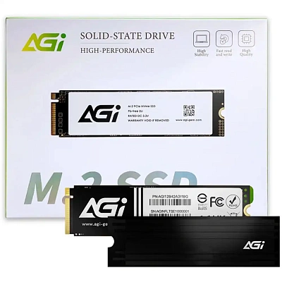 Твердотельный накопитель SSD AGI AI828 1TB, М.2, PCIe 4.0 (AGI1T0G44AI828-CB)