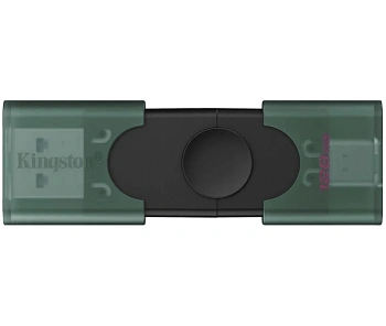 Флэш-накопитель Kingston 128Gb USB3.2 Gen2 + Type-C, Data Traveler Duo (Black) (DTDEG2/128GB)