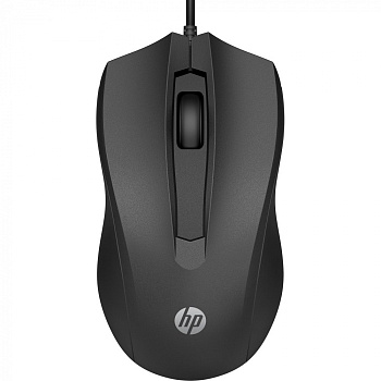 Мышь оптическая проводная HP 6VY96AA 100 Black, USB-A (6VY96AA)