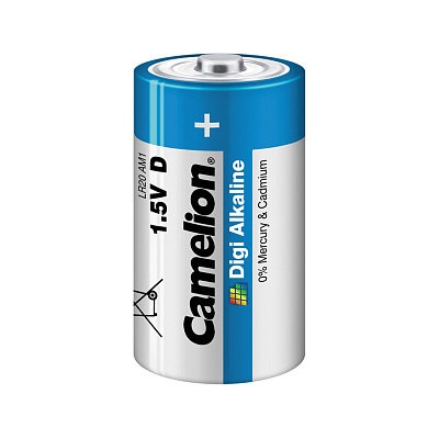 Батарейка CAMELION Digi Alkaline LR20-BP2DG 2 шт. в блистере (LR20-BP2DG)
