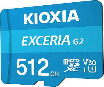 Карта памяти SDXC Kioxia с адаптером SD 512 Гб (LMEX2L512GG2)