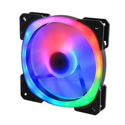 Кулер для корпуса GELID LYRA ARGB, FN-Lyra-01, 14cm, 750-1600rpm, 4Pin, Double Ball Bearing (FN-Lyra-01)