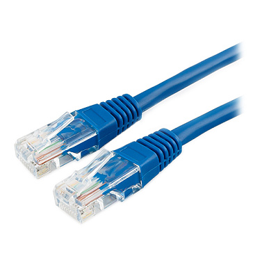Патч-корд UTP Cablexpert, кат. 5e, 7.5м, синий (PP10-7.5M/B)