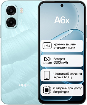 Смартфон OPPO A6x 4/256GB - Ice blue (OPPO A6x 4/256GB Ice blue)