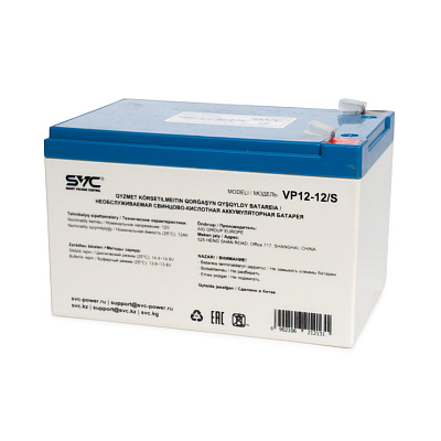 Аккумуляторная батарея SVC VP12-12/S 12В 12 Ач (VP12-12/S)