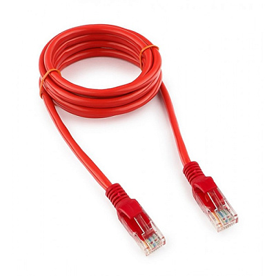 Патч-корд UTP Cablexpert, кат. 5e, 1.5м, красный (PP12-1.5M/R)