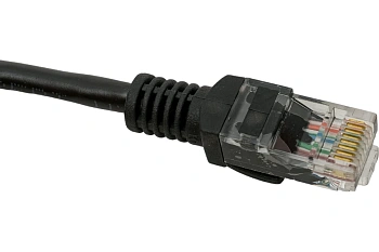 Патч-корд UTP Cablexpert, кат. 5e, 1.5м, чёрный (PP12-1.5M/BK)