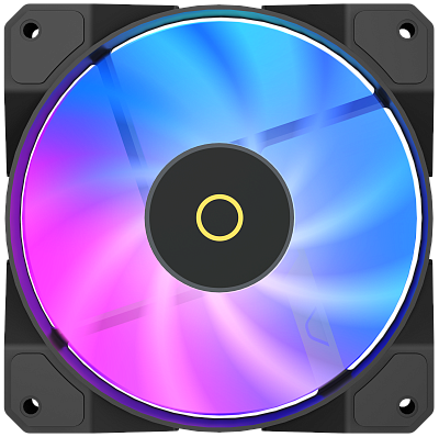 Вентилятор для корпуса Ocypus Beta F12 BK ARGB REVERSE BLADE, Черный (Beta-F12-BK1AM01X-GL)