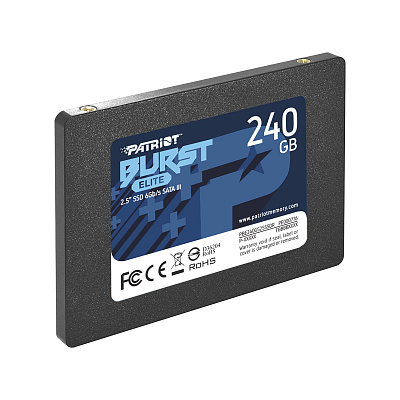 Твердотельный накопитель SSD 2.5" SATA III Patriot  240GB BURST ELITE 450/320 PBE240GS25SSDR (PBE240GS25SSDR)