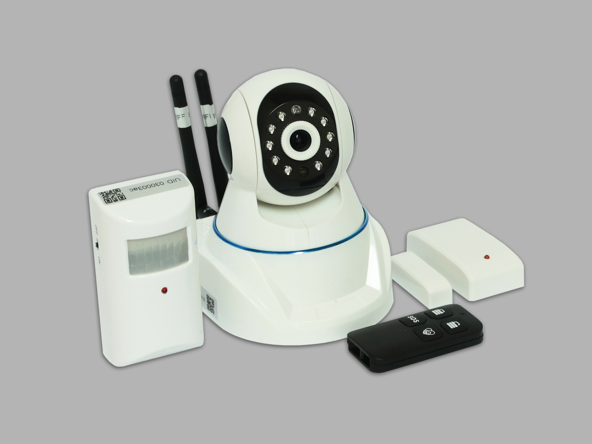 IP-Камера Комплект охраны с датчиками внутреняя Sinopine SP370-Wifi-Plus (SP370-Wifi-Plus)